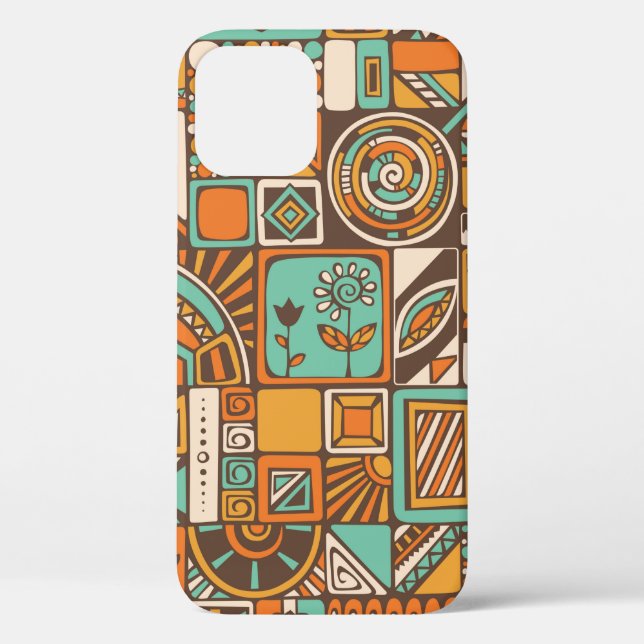Abstract seamless pattern with geometric elements. Case-Mate iPhone case (Back)