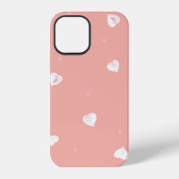 Abstract seamless pattern with hand drawing hearts