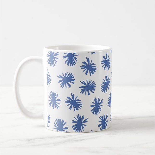 Abstract seamless pattern with hand drawn shapes i coffee mug (Left)