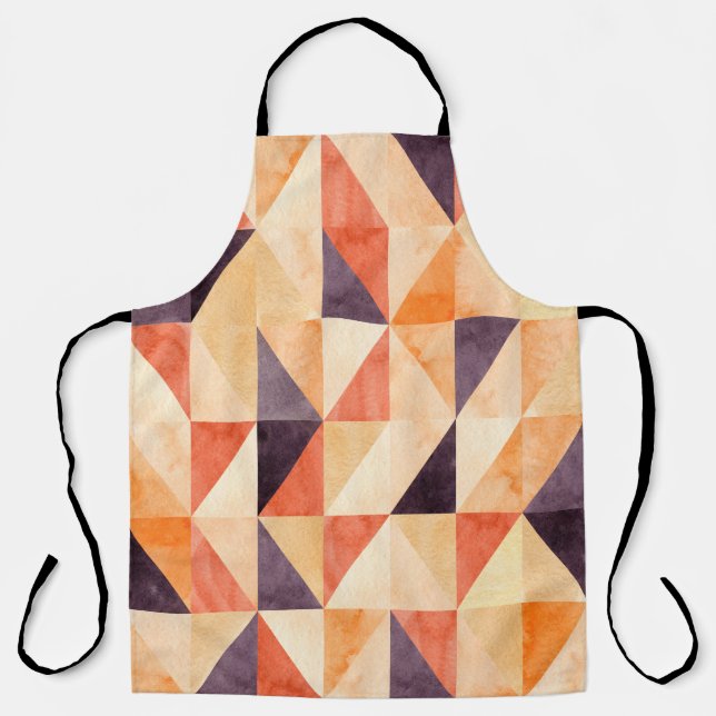 Abstract seamless pattern with triangular mosaic e apron (Front)