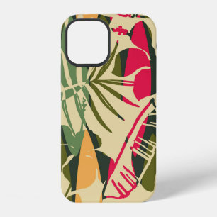 Abstract seamless pattern with tropical leaves. Ha iPhone 12 Case