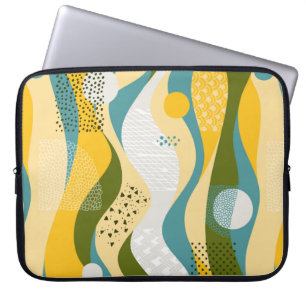 Abstract seamless space ornament consisting of smo laptop sleeve