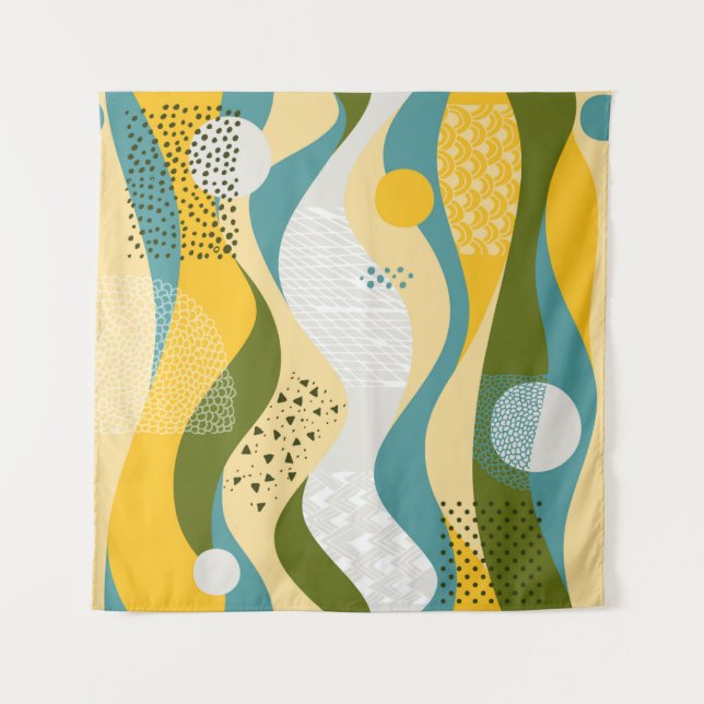Abstract seamless space ornament consisting of smo tapestry (Front)