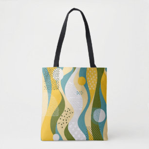 Abstract seamless space ornament consisting of smo tote bag