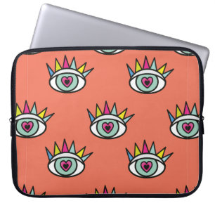 Abstract seamless sport eyes pattern Creative spor Laptop Sleeve