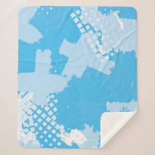 Abstract seamless vintage pattern. Repetitive colo Sherpa Blanket