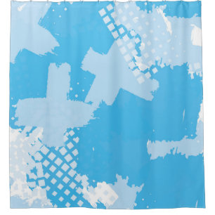 Abstract seamless vintage pattern. Repetitive colo Shower Curtain