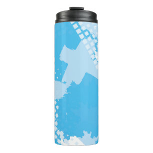 Abstract seamless vintage pattern. Repetitive colo Thermal Tumbler