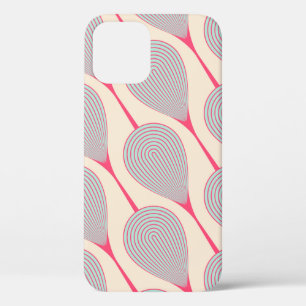 abstract seamless with stylised flower buds patter iPhone 12 case
