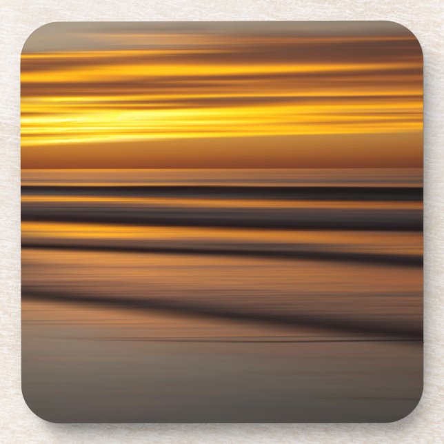 Abstract seascape at sunset, CA Coaster (Front)