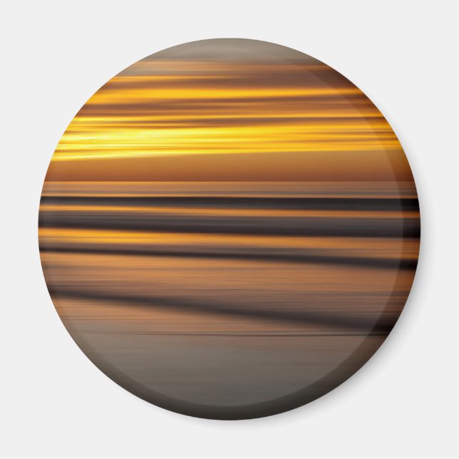 Abstract seascape at sunset, CA Magnet (Front)