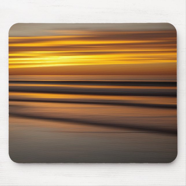 Abstract seascape at sunset, CA Mouse Pad (Front)