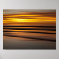 Abstract seascape at sunset, CA