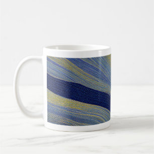 Abstract Seascape Fractured Waves 02 Coffee Mug