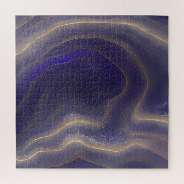 Abstract Seascape Fractured Waves 03 Jigsaw Puzzle (Vertical)