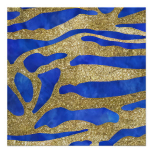 Abstract Seascape Fractured Waves 04 Poster