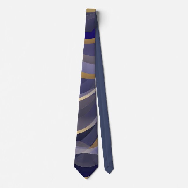 Abstract Seascape Fractured Waves 07 Tie (Front)