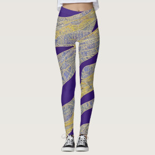 Abstract Seascape Fractured Waves 13 Leggings