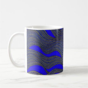 Abstract Seascape Fractured Waves 18 Coffee Mug