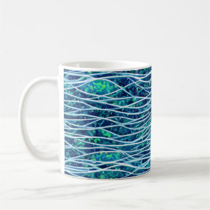 Abstract Seascape Fractured Waves 19 Coffee Mug