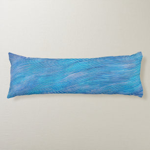 Abstract Seascape Fractured Waves 21 Body Cushion