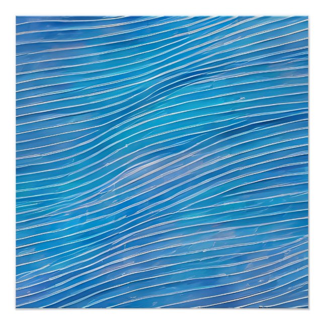 Abstract Seascape Fractured Waves 21  Poster (Front)