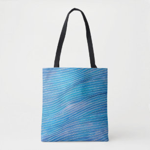 Abstract Seascape Fractured Waves 21 Tote Bag