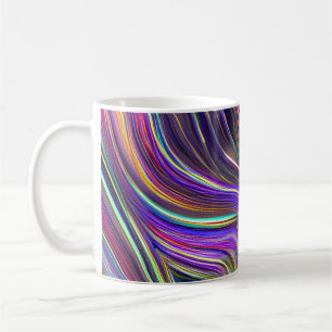 Abstract Seascape Fractured Waves 24 Coffee Mug