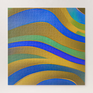 Abstract Seascape Fractured Waves 25 Jigsaw Puzzle