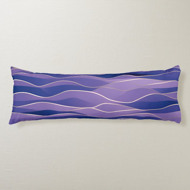Abstract Seascape Fractured Waves 26 Body Cushion (Front)
