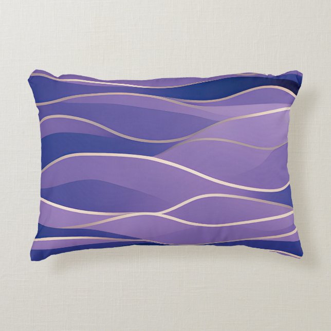 Abstract Seascape Fractured Waves 26 Decorative Cushion (Front)
