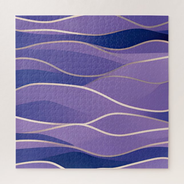 Abstract Seascape Fractured Waves 26 Jigsaw Puzzle (Vertical)