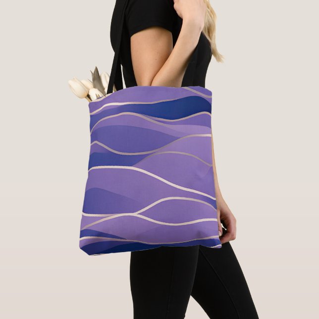 Abstract Seascape Fractured Waves 26 Tote Bag (Close Up)