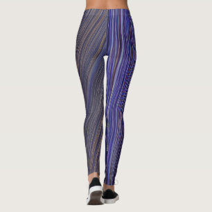 Abstract Seascape Fractured Waves 31 Leggings