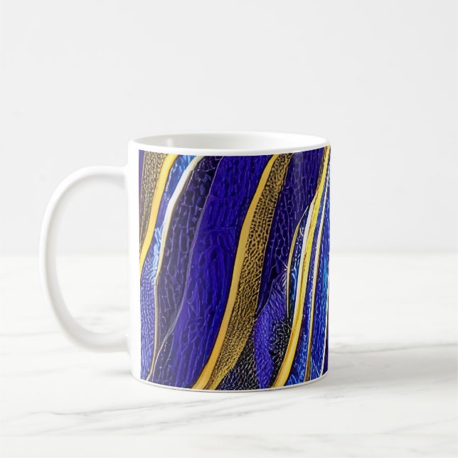  Abstract Seascape Fractured Waves 33 Coffee Mug (Left)