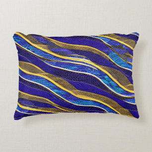  Abstract Seascape Fractured Waves 33 Decorative Cushion