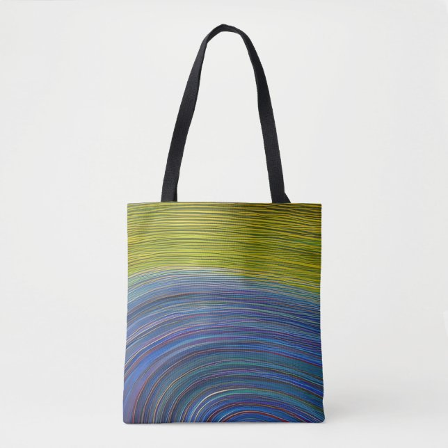 Abstract Seascape Fractured Waves 34 Tote Bag (Front)