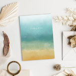 Abstract Seascape Thinking of You Sympathy Card<br><div class="desc">This simple sympathy card features a soothing abstract seascape on the front with the editable words "thinking of you" while the message inside continues "during this difficult time." There is another block of editable text below for filling in your own pre-printed message of sympathy as well as a place to...</div>