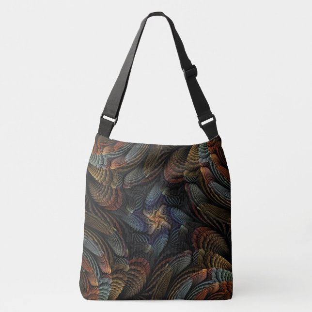 Abstract Seashells Crossbody Bag (Front)