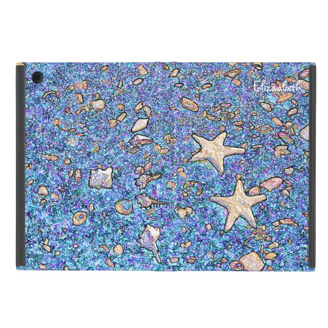 Abstract Seashells On Sand iPad Air 2 Case (Outside)