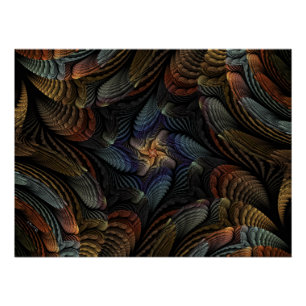 Abstract Seashells Poster
