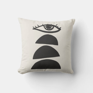 Abstract seeing eye with balancing stones trendy T Cushion