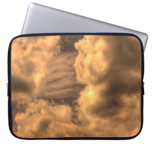 Abstract sepia cloud backgroundabstract, art, arti laptop sleeve