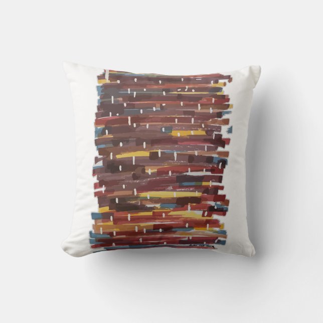 Abstract Sepia Cushion (Front)
