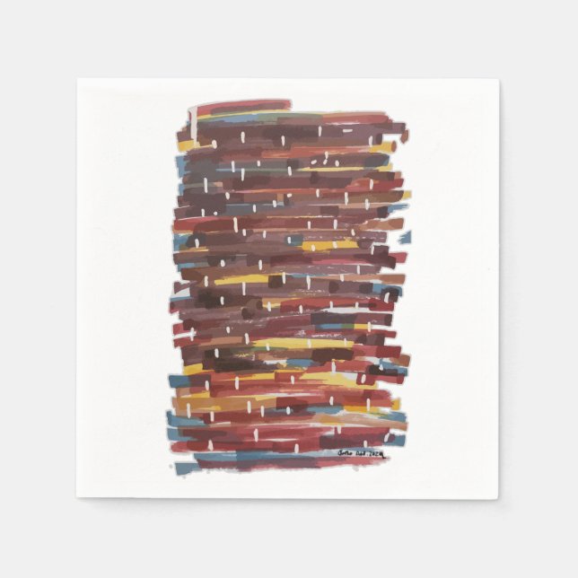 Abstract Sepia Napkin (Front)