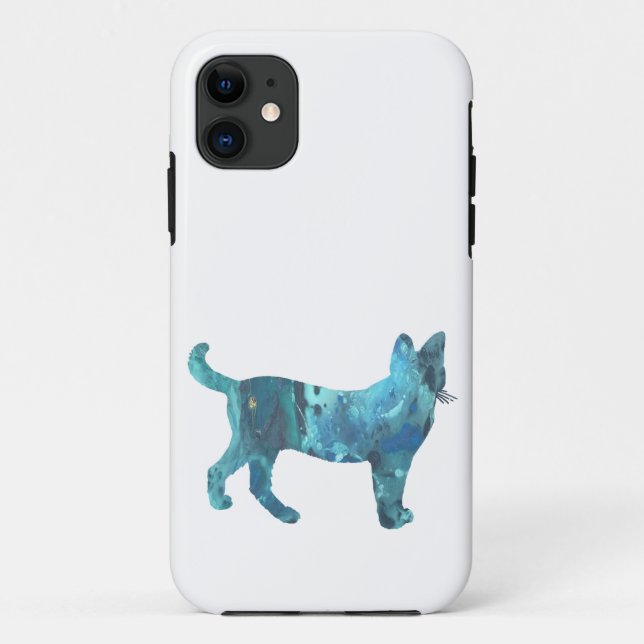 Abstract serval silhouette Case-Mate iPhone case (Back)