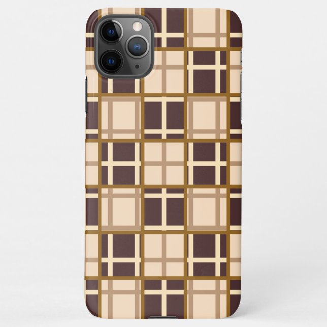 Abstract Shades of Brown iPhone 11 Pro Max Case (Back)