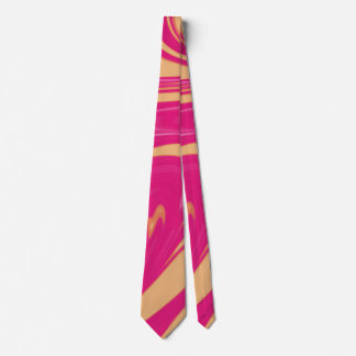 Abstract Shades of Pink, Purple and Orange Swirls Tie