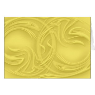 Abstract Shadow Curls Over Yellow Blank Inside