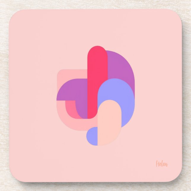 Abstract Shape Coaster (Front)
